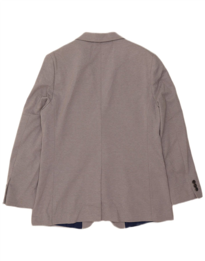 Marks & Spencer Męska marynarka zapinana na 2 guziki, UK 40, duża, szara, poliestrowa