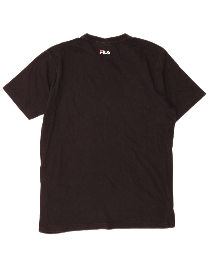 FILA Mens Graphic T-Shirt Top XS Black