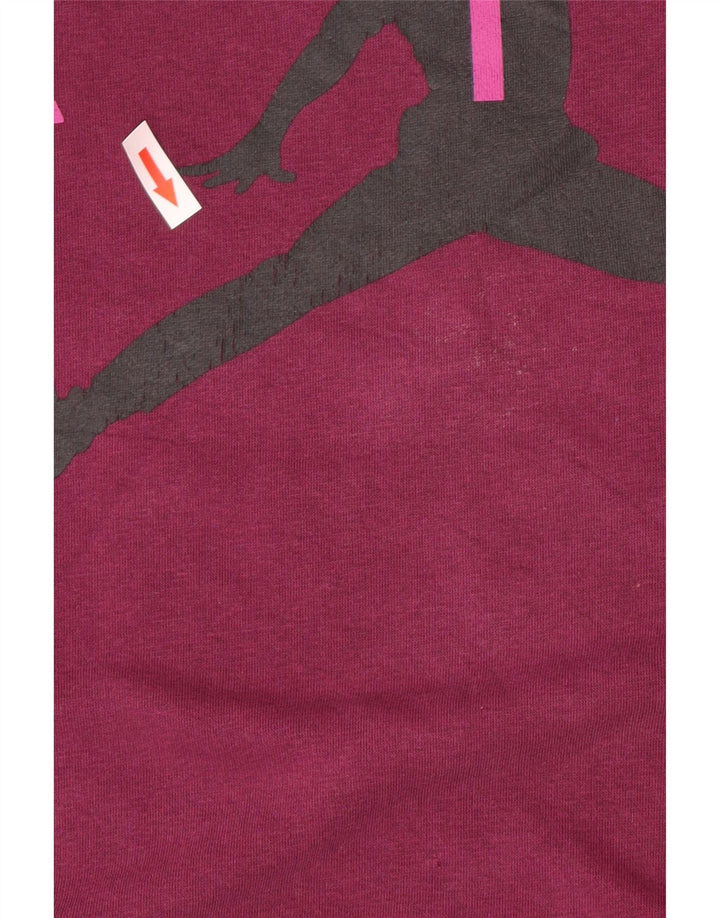 Męski sweter z grafiką Jordan, średni fiolet, bawełna