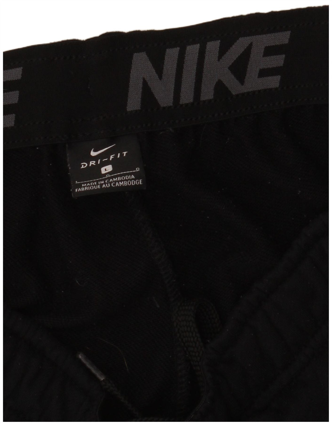 Męskie spodnie dresowe Nike Dri Fit, duże, czarne, poliestrowe