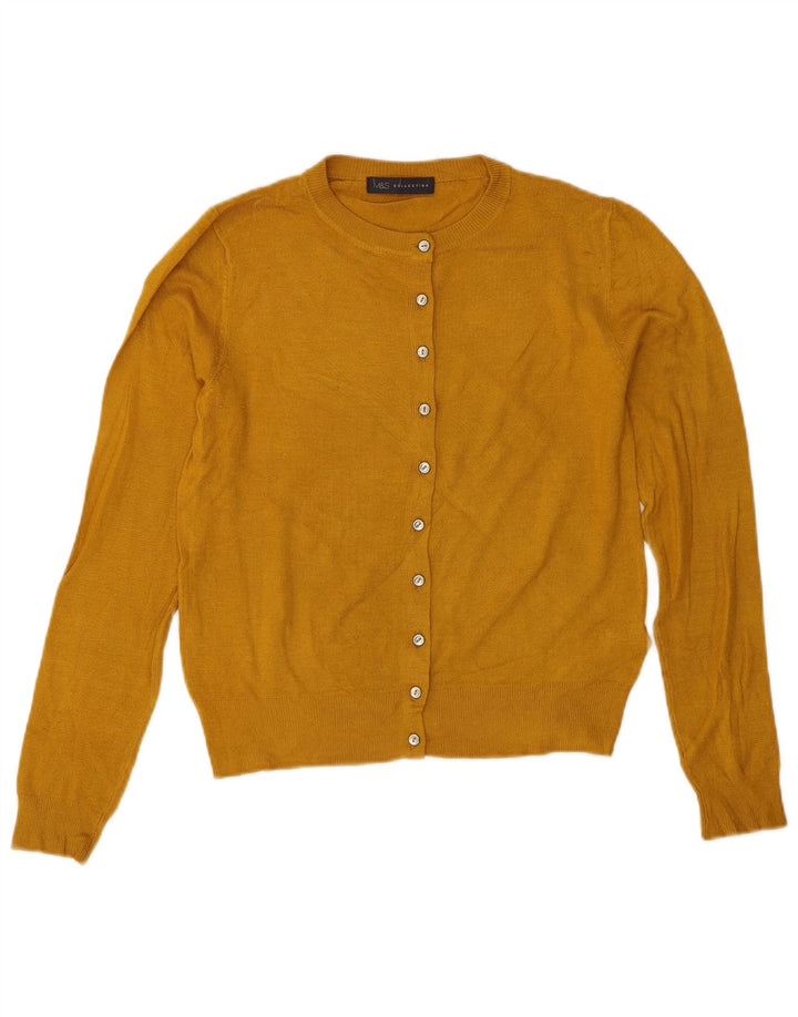 Marks & Spencer Damski sweter oversize UK 8, mały, żółty