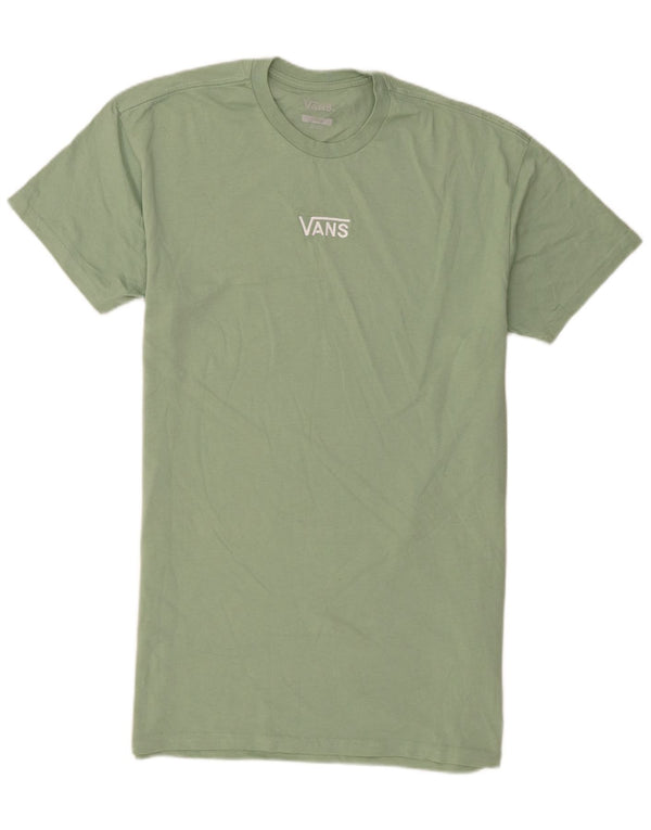 Vans Mens Tall Short Sleeve T-Shirt Top Small Green Cotton
