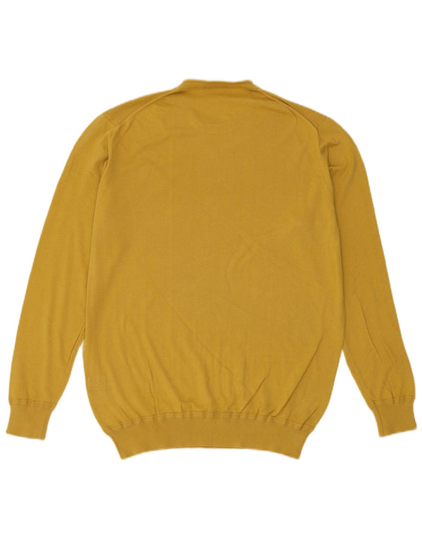 Harmont & Blaine Męski sweter z okrągłym dekoltem XL, żółty, bawełniany