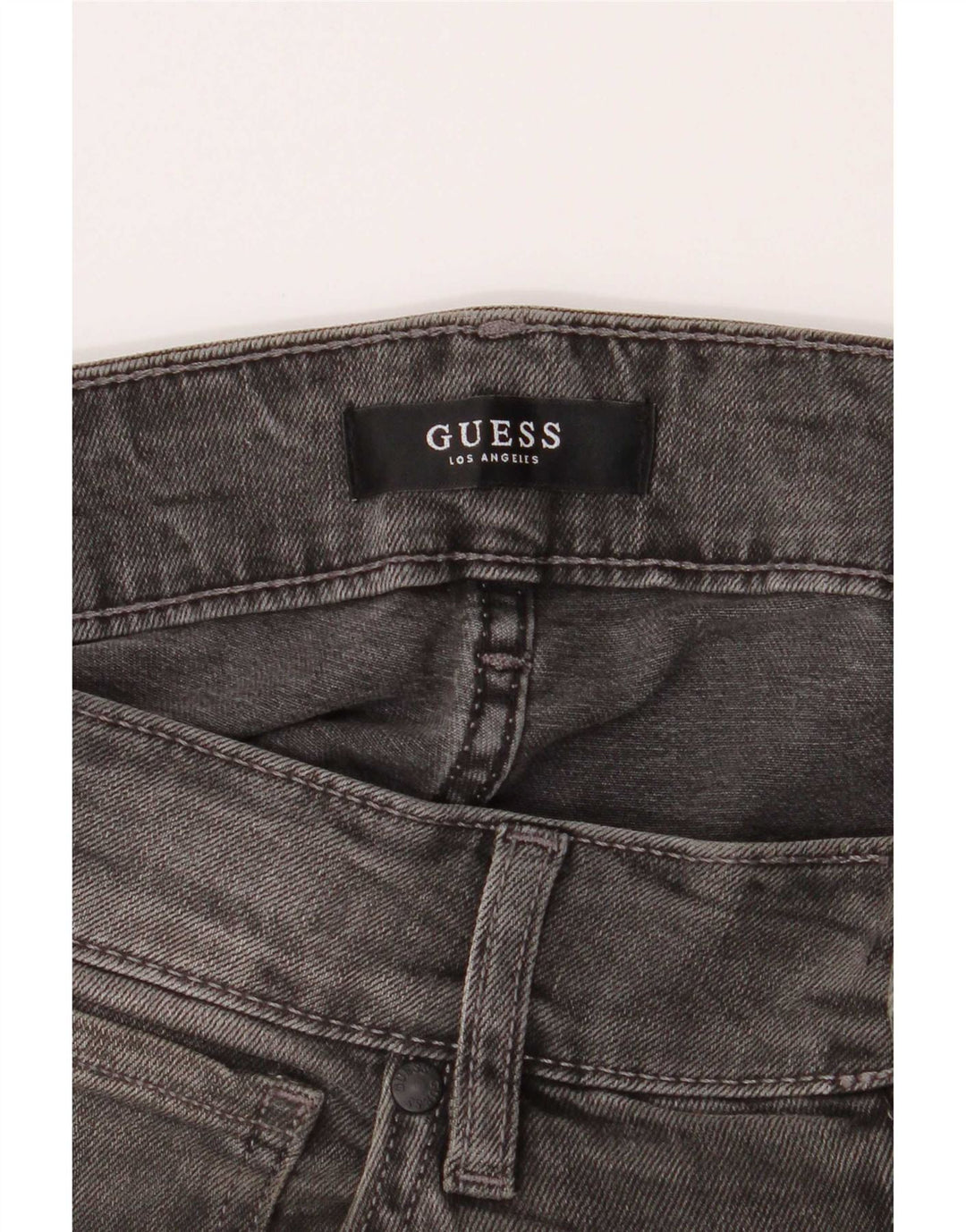 Jeansy Guess Męskie Anioły W30 L32 Szare Bawełniane