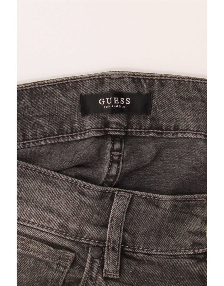 Jeansy Guess Męskie Anioły W30 L32 Szare Bawełniane