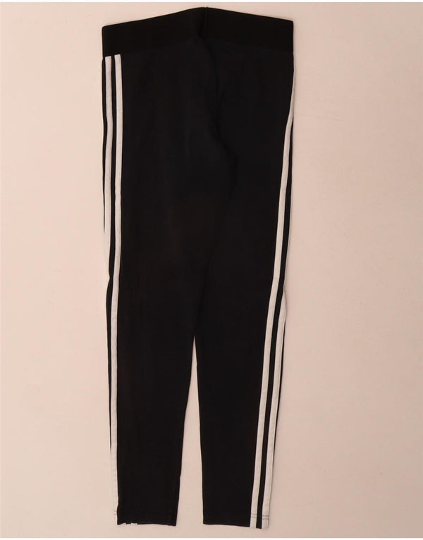 Legginsy Damskie Adidas UK 8/10 Małe Czarne Bawełniane