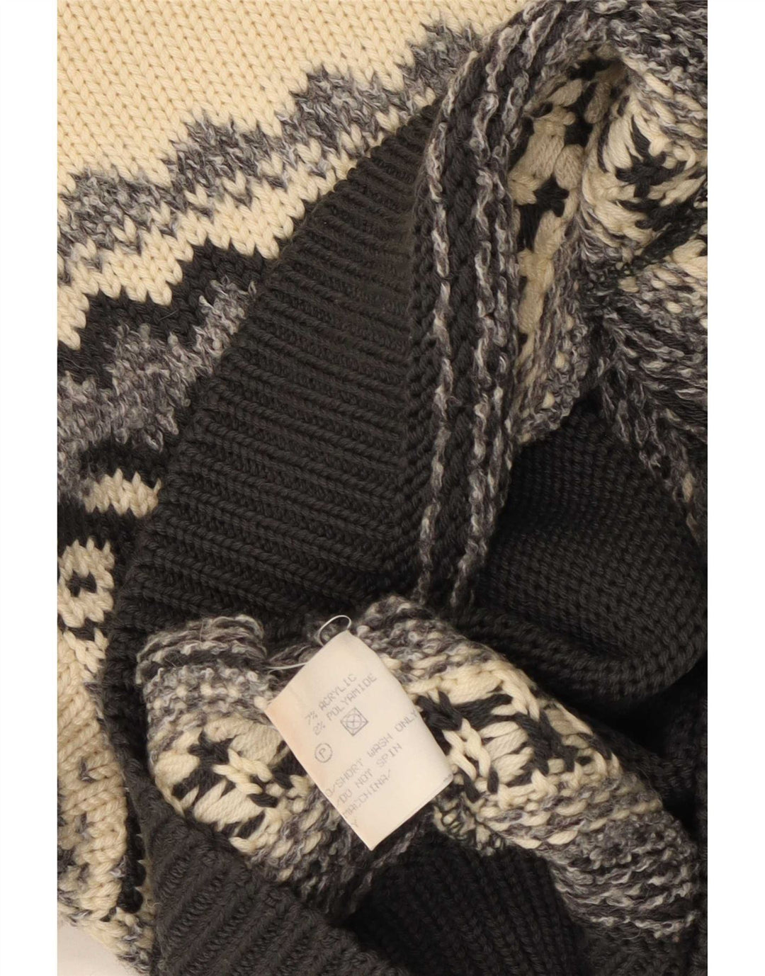 Sweter męski Silvy z okrągłym dekoltem IT 48 Średni wielobarwny Fair Isle