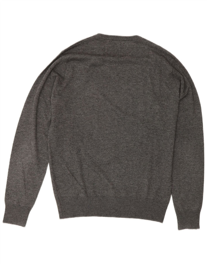 Męski sweter z okrągłym dekoltem Trussardi IT 50, średni szary