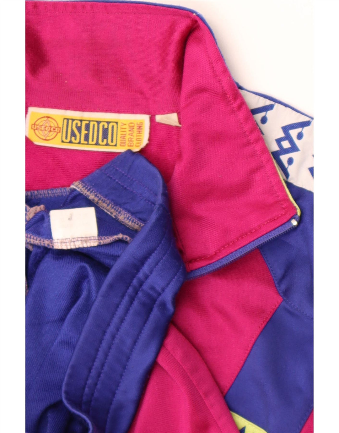 Męska bluza dresowa w stylu vintage z grafiką, duży niebieski poliester z blokami kolorów