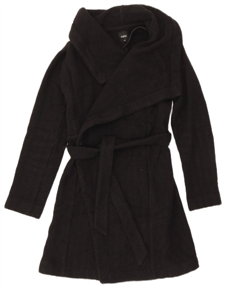 Płaszcz damski Oasis UK 6 XS, czarna wełna