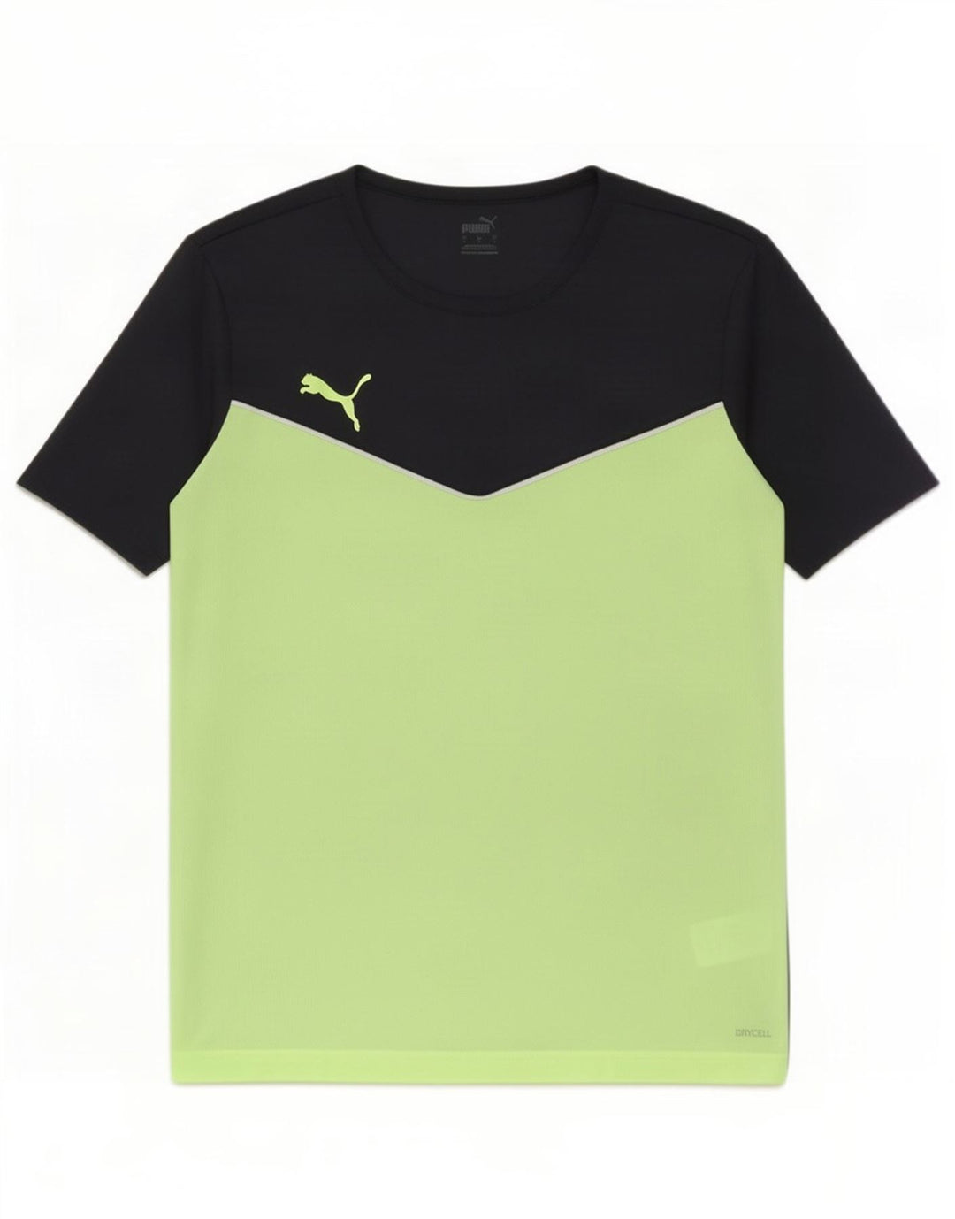 T-shirt męski Puma, duży, czarny, z blokami kolorów, poliester