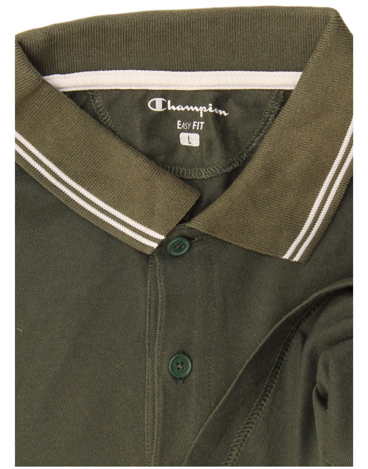 Męska koszulka polo Champion Easy Fit, duża, khaki