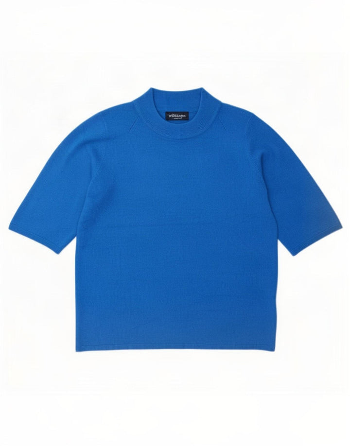 Marks & Spencer Damski sweter z golfem UK 14, średni niebieski
