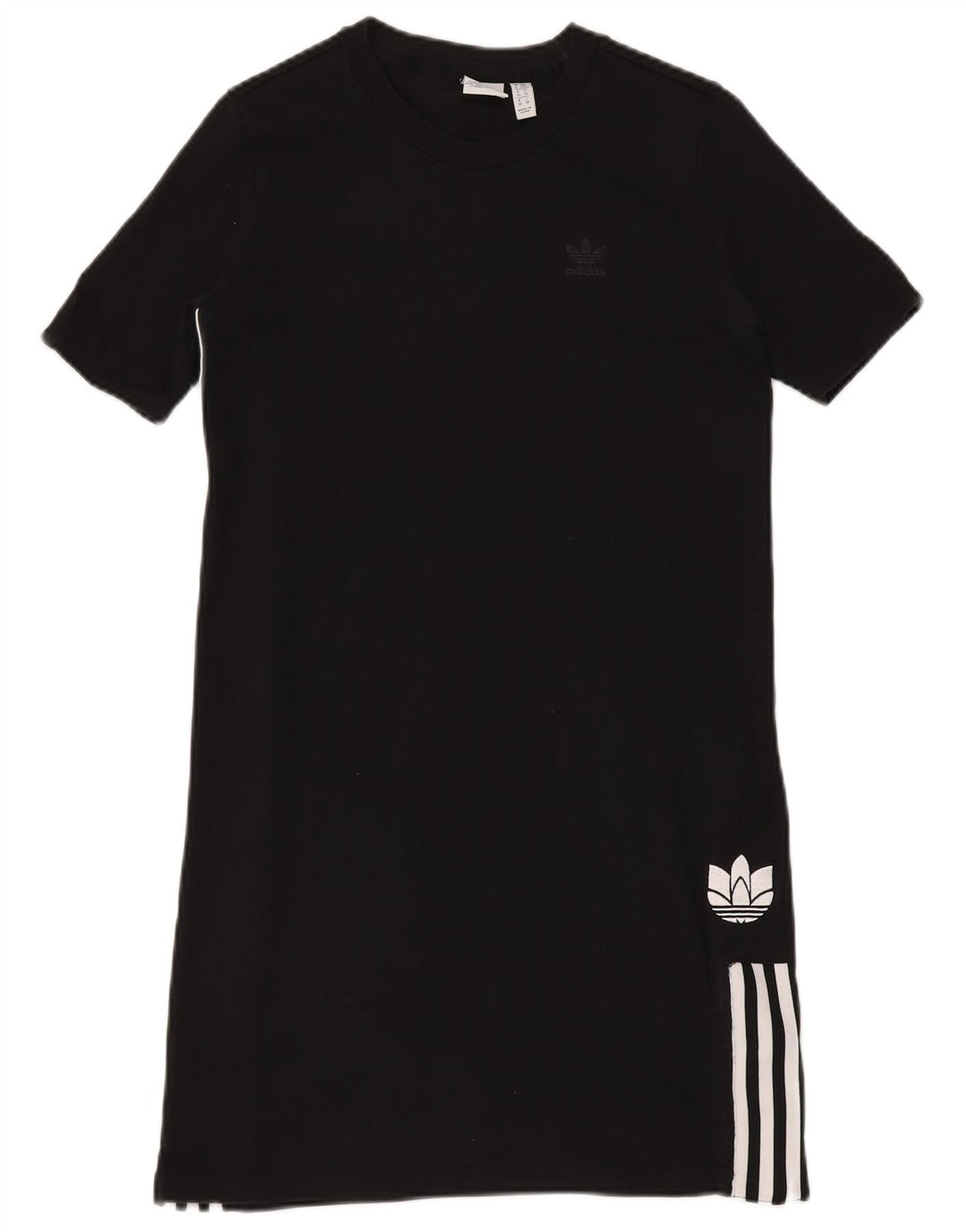 Damska sukienka t-shirtowa ADIDAS UK 6 XS, czarna bawełna