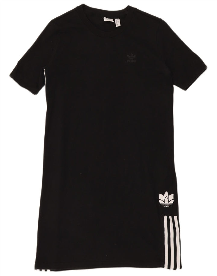 Damska sukienka t-shirtowa ADIDAS UK 6 XS, czarna bawełna