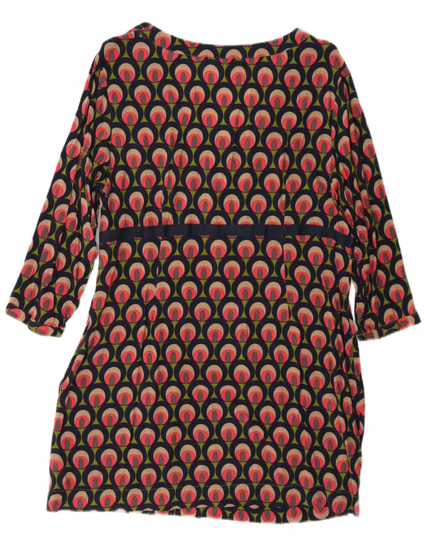 Boden damska sukienka o linii A z rękawem 3/4, UK 18 XL, wielokolorowa, geometryczna