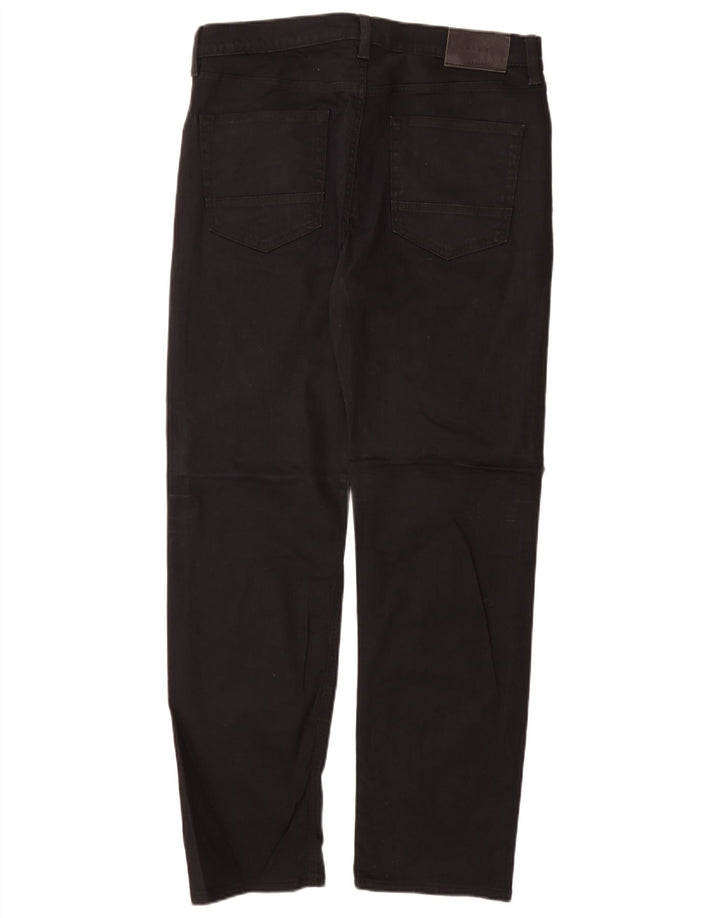 Męskie jeansy Marks & Spencer Regular Straight W34 L31 Czarne bawełniane
