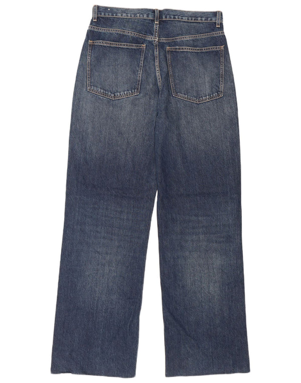 Damskie proste dżinsy Zara z wysokim stanem EU 44 XL W34 L34, niebieska bawełna