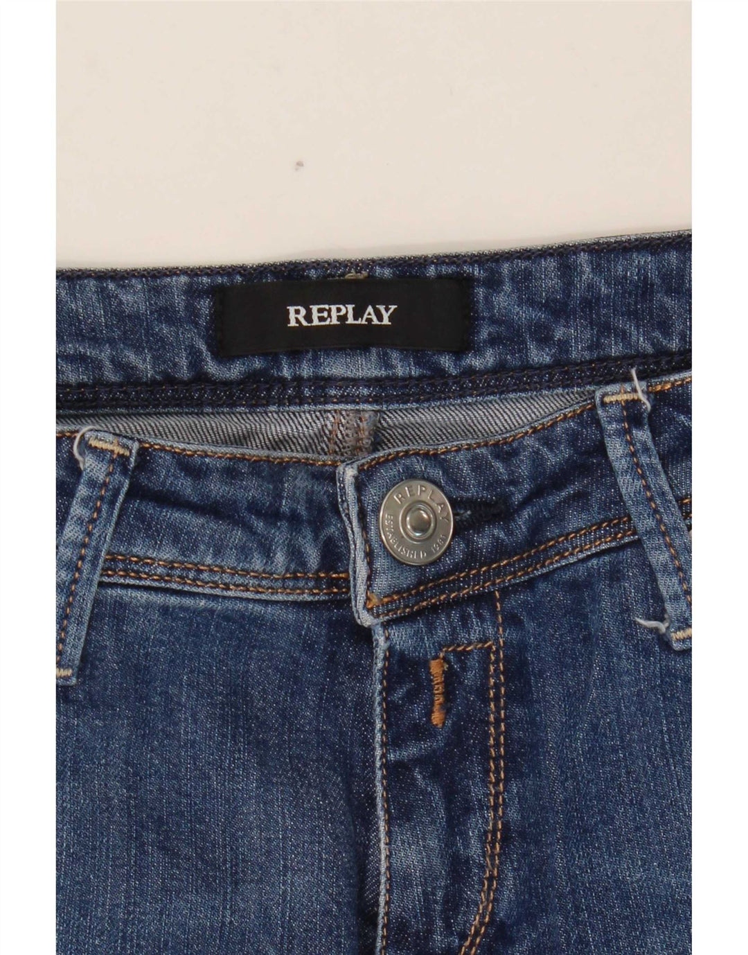Damskie jeansy Skinny Replay W29 L31 Niebieskie