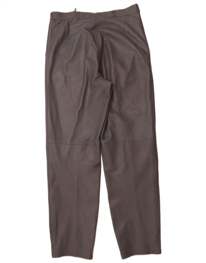 Damskie spodnie z wysokim stanem VINTAGE IT 46 Large W30 L31 Szara skóra