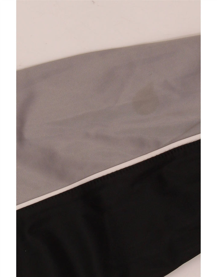 Męska kurtka dresowa Diadora, duży czarny poliester z blokami kolorów