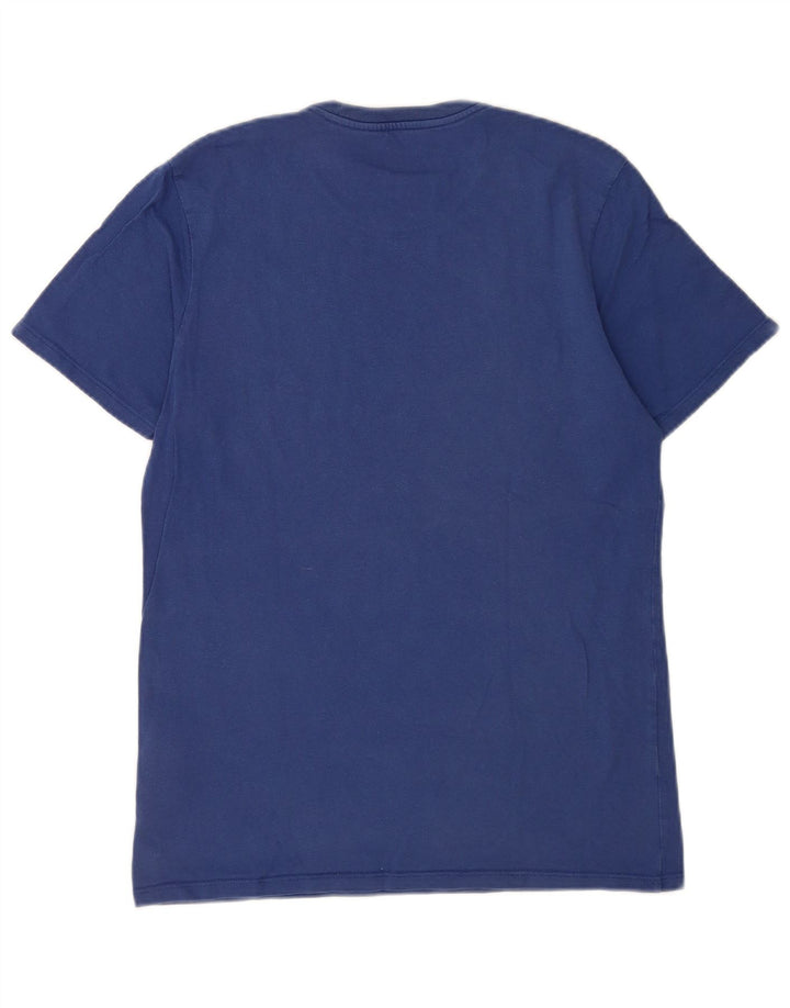 Męski T-shirt z grafiką Levi's, mały, niebieski, bawełniany
