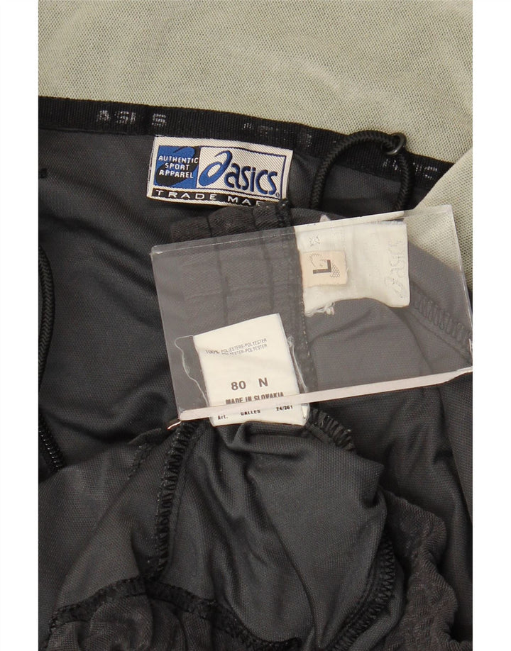 Asics Męski welurowy pełny dres, duży, czarny poliester