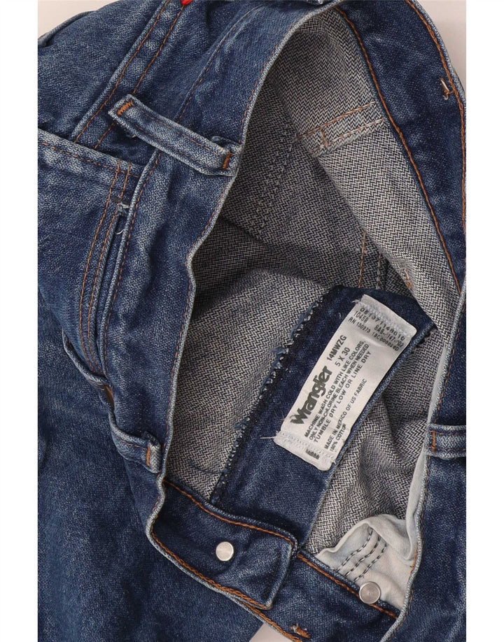 Damskie proste dżinsy Wrangler US 5 małe W26 L30 niebieskie bawełniane