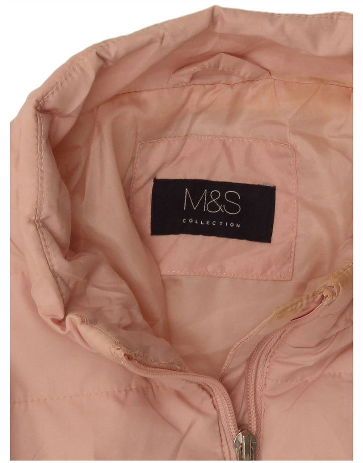 Marks & Spencer Damska ocieplana kurtka UK 14, duża, różowa