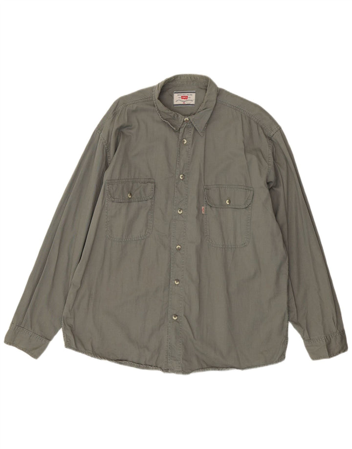 Koszula męska LEVI'S XL, szara, bawełniana