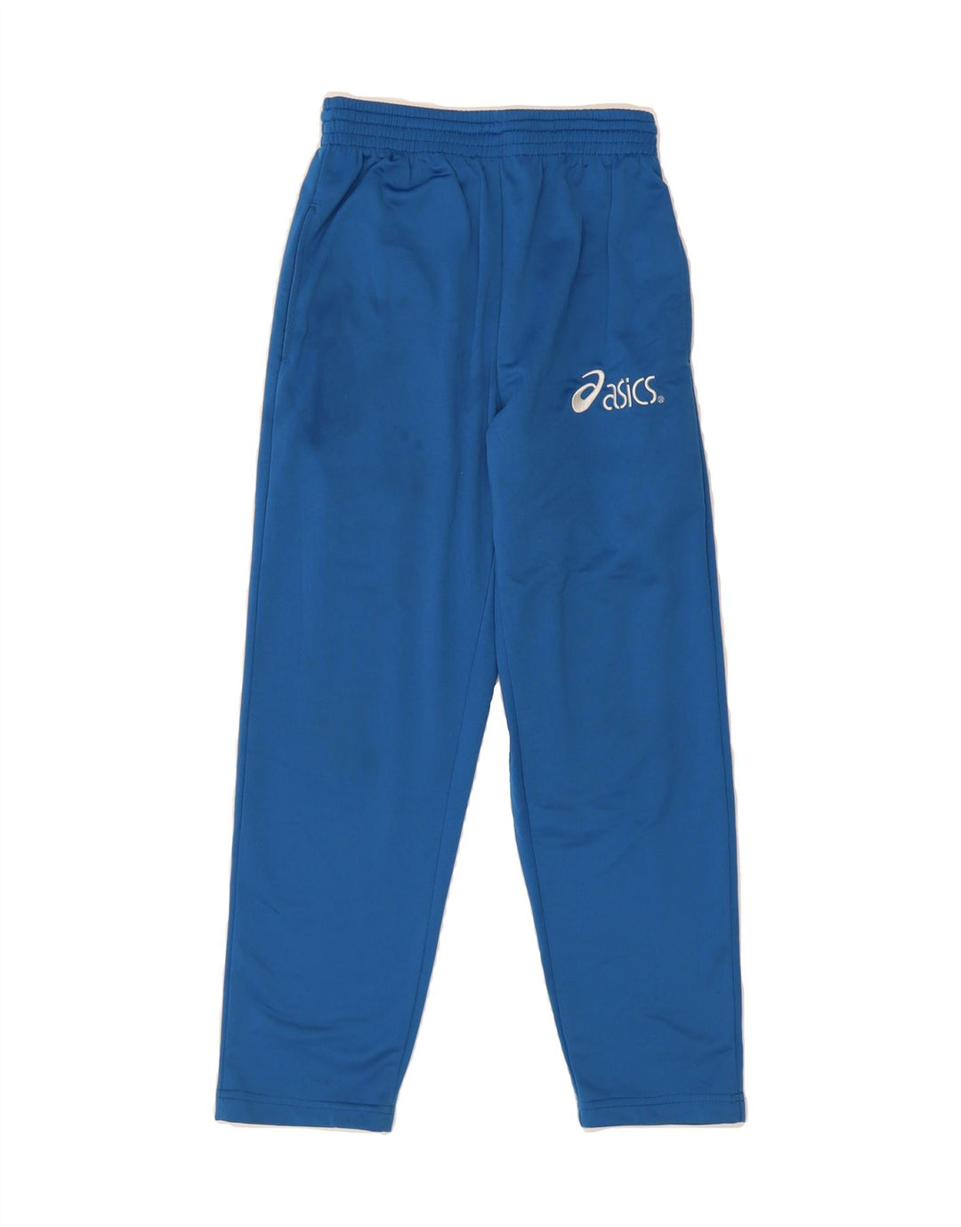 ASICS Boys Tracksuit Trousers 9-10 Years  Blue Polyester Vintage Asics and Second-Hand Asics from Messina Hembry 