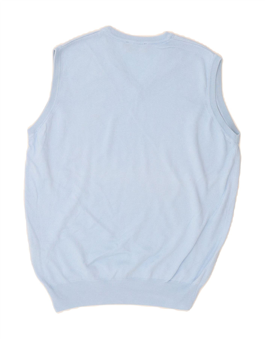 BROOKSFIELD Womens Vest Tank Top IT 48 XL Blue Cotton Vintage Brooksfield and Second-Hand Brooksfield from Messina Hembry 