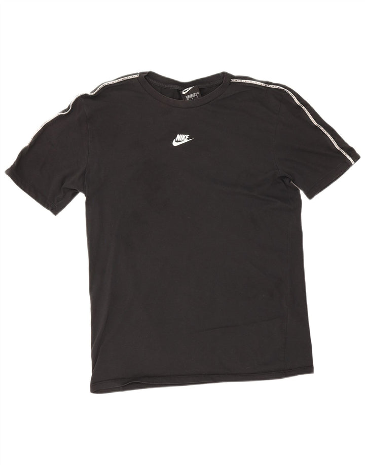 Męski T-shirt Nike o standardowym kroju, średni czarny, bawełniany