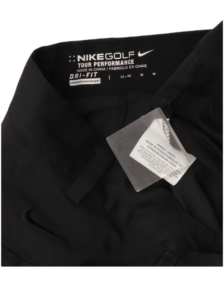 Męskie spodnie chino Nike Golf Straight W32 L30 Czarny poliester