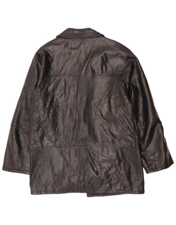 Vintage męska skórzana kurtka UK 38 Medium Black Classic