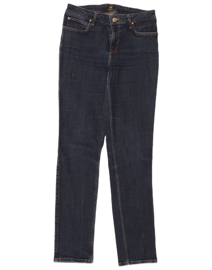 Damskie jeansy LEE Marion Straight W30 L33 Niebieskie bawełniane