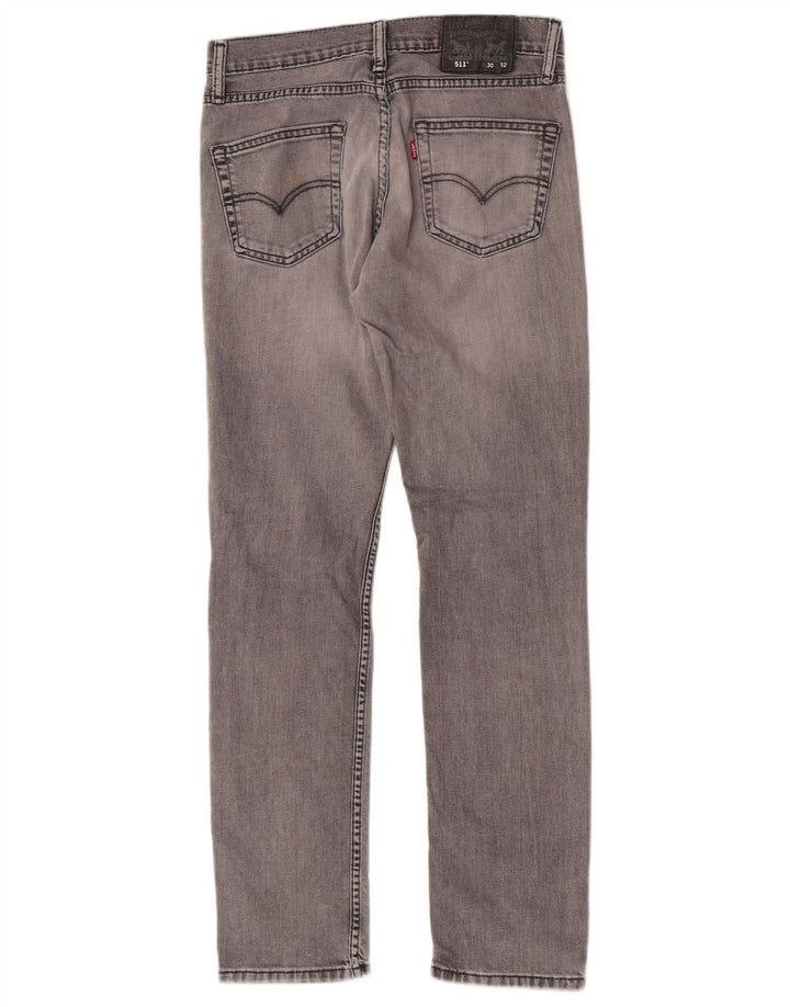 Męskie jeansy Levi's Slim W30 L30 Szara bawełna
