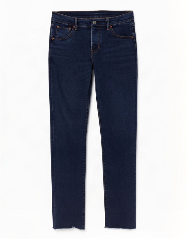 Damskie jeansy skinny Levi's W28 L29 Granatowa bawełna