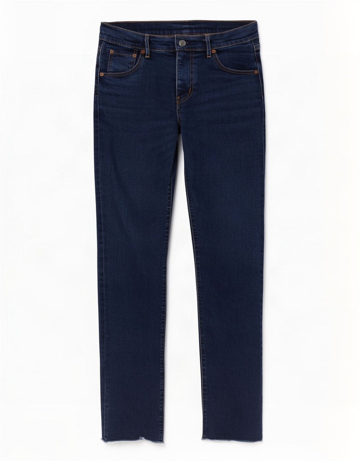 Damskie jeansy skinny Levi's W28 L29 Granatowa bawełna