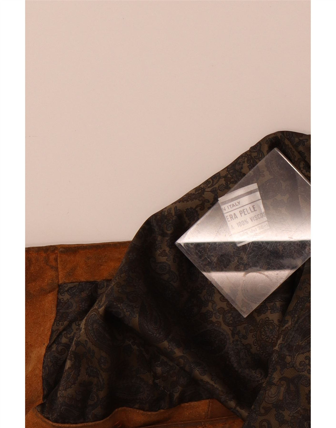 Zamszowa kamizelka męska w stylu vintage, mała brązowa skóra