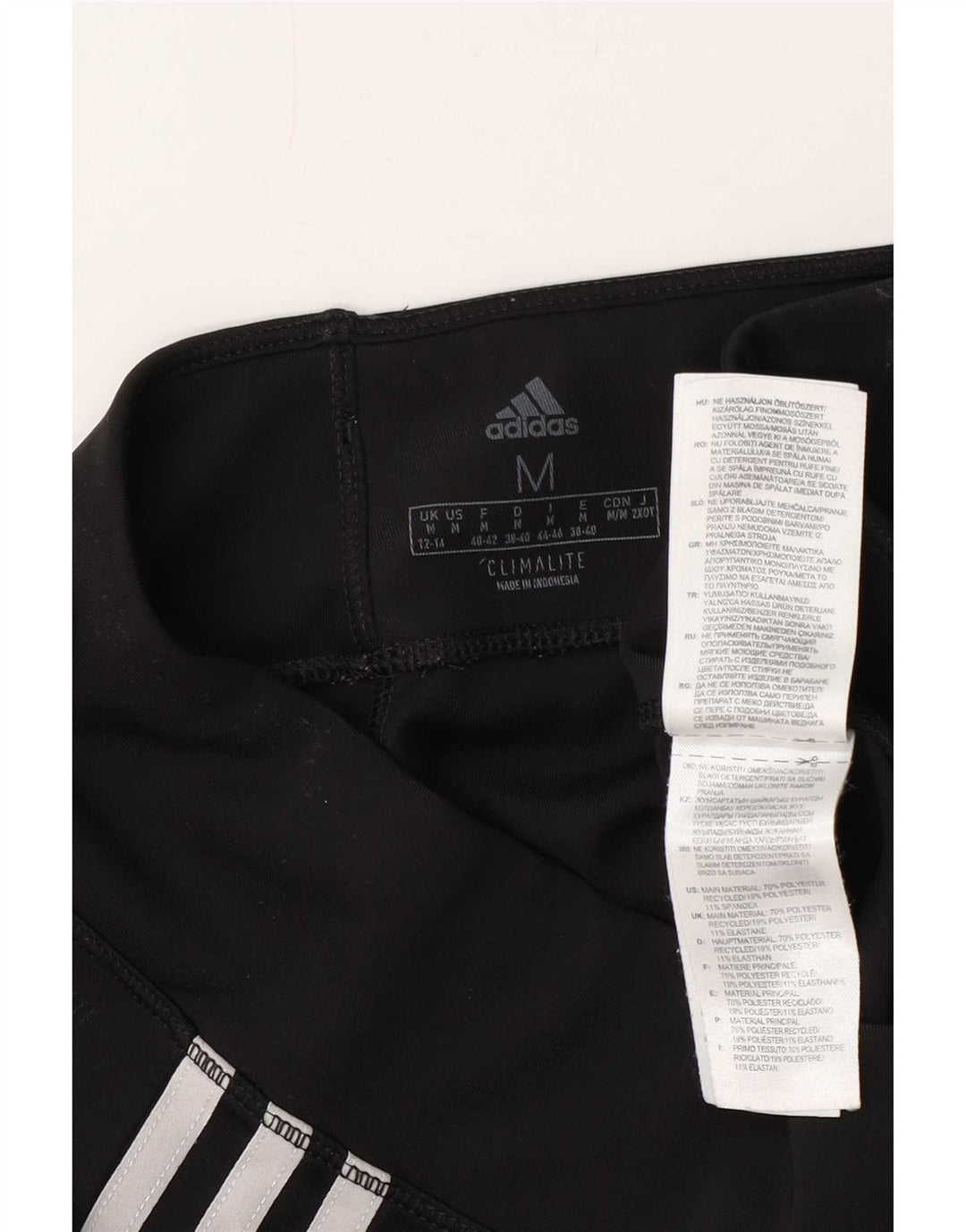 Damskie legginsy Adidas Climalite UK 12/14 Średni czarny poliester