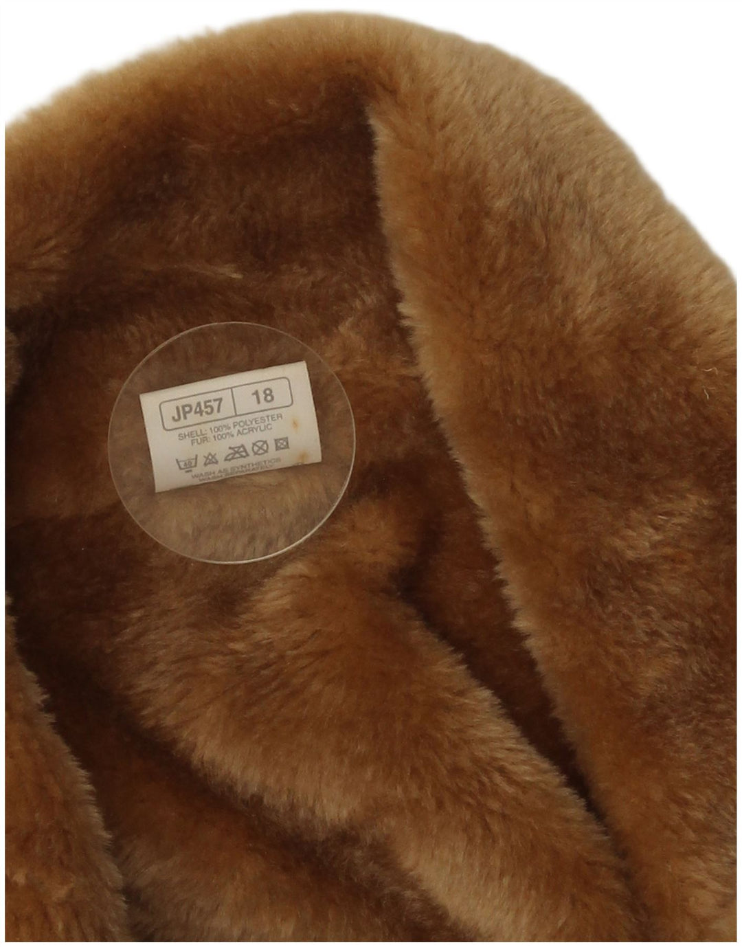 Klasyczny damski płaszcz Sherpa UK 18 XL Beżowy poliester
