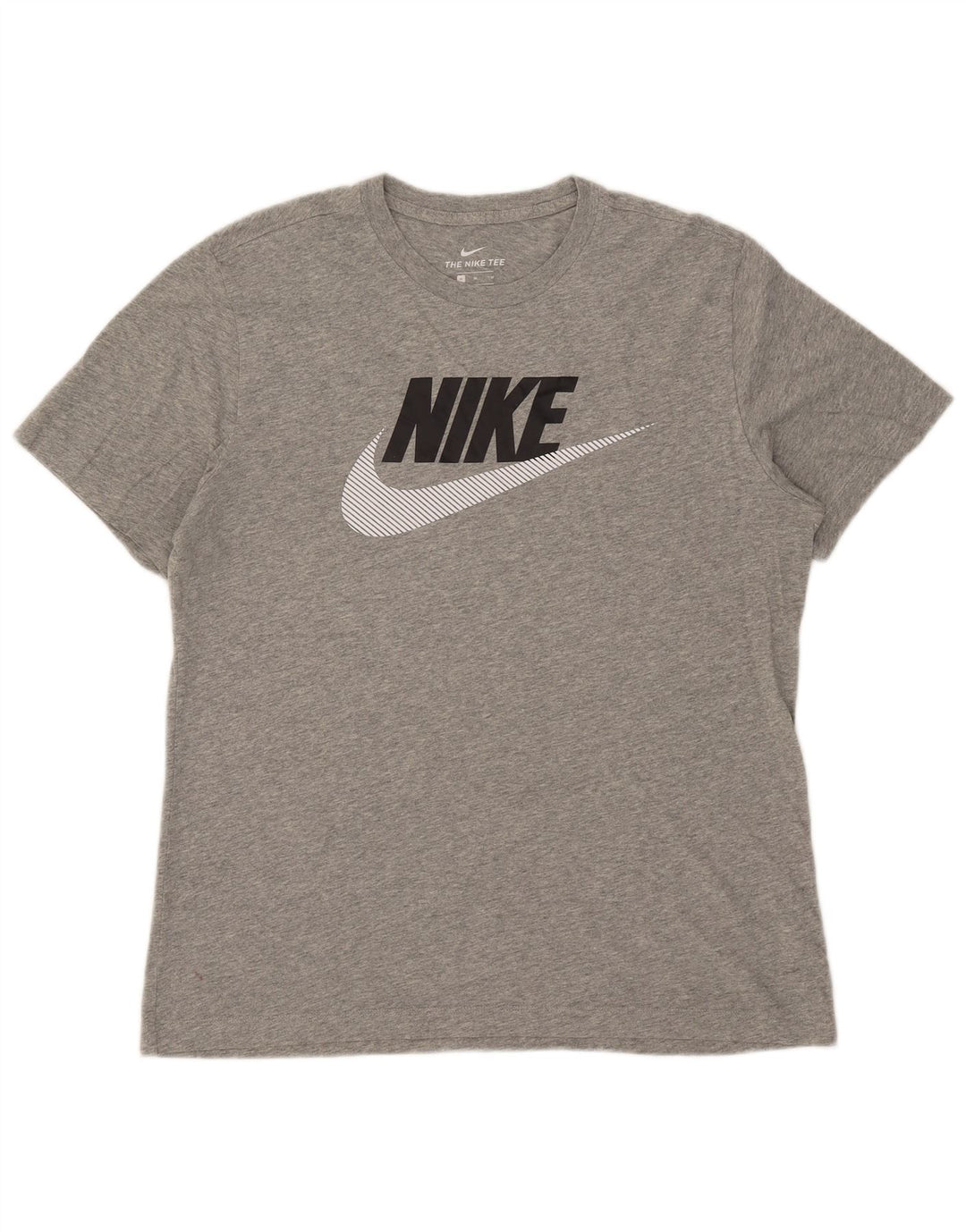 Męski T-shirt z grafiką Nike, średnioszary, bawełniany