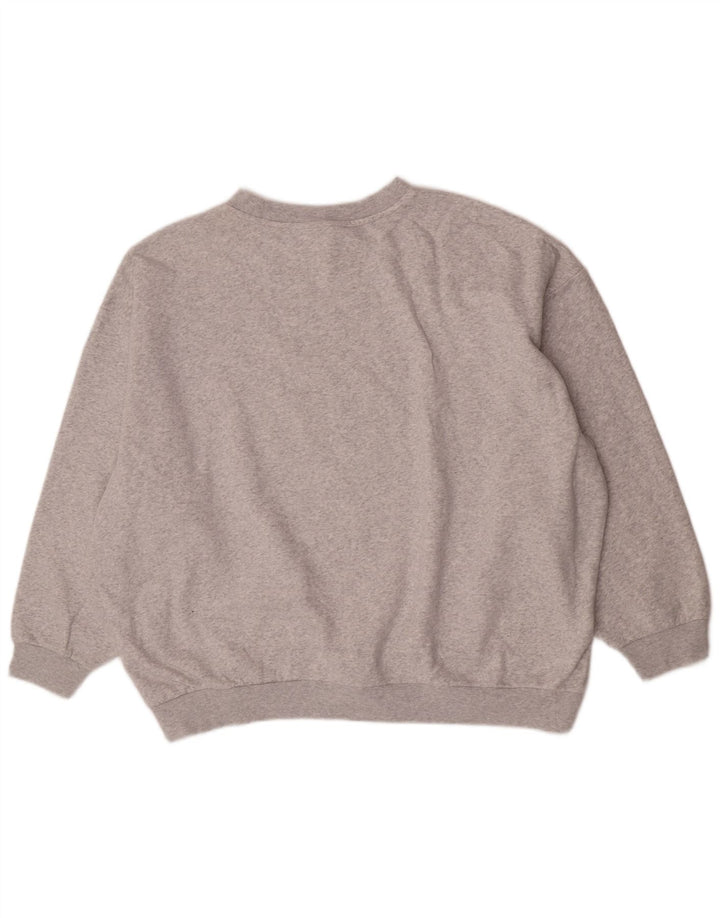 Damska bluza oversize Adidas, UK 14, duża, szara bawełna