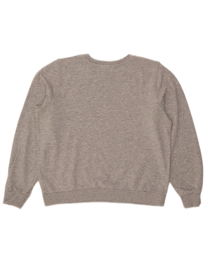 Marks & Spencer Damska bluza typu Crop Sweatshirt UK 14, duża, szara, nakrapiana
