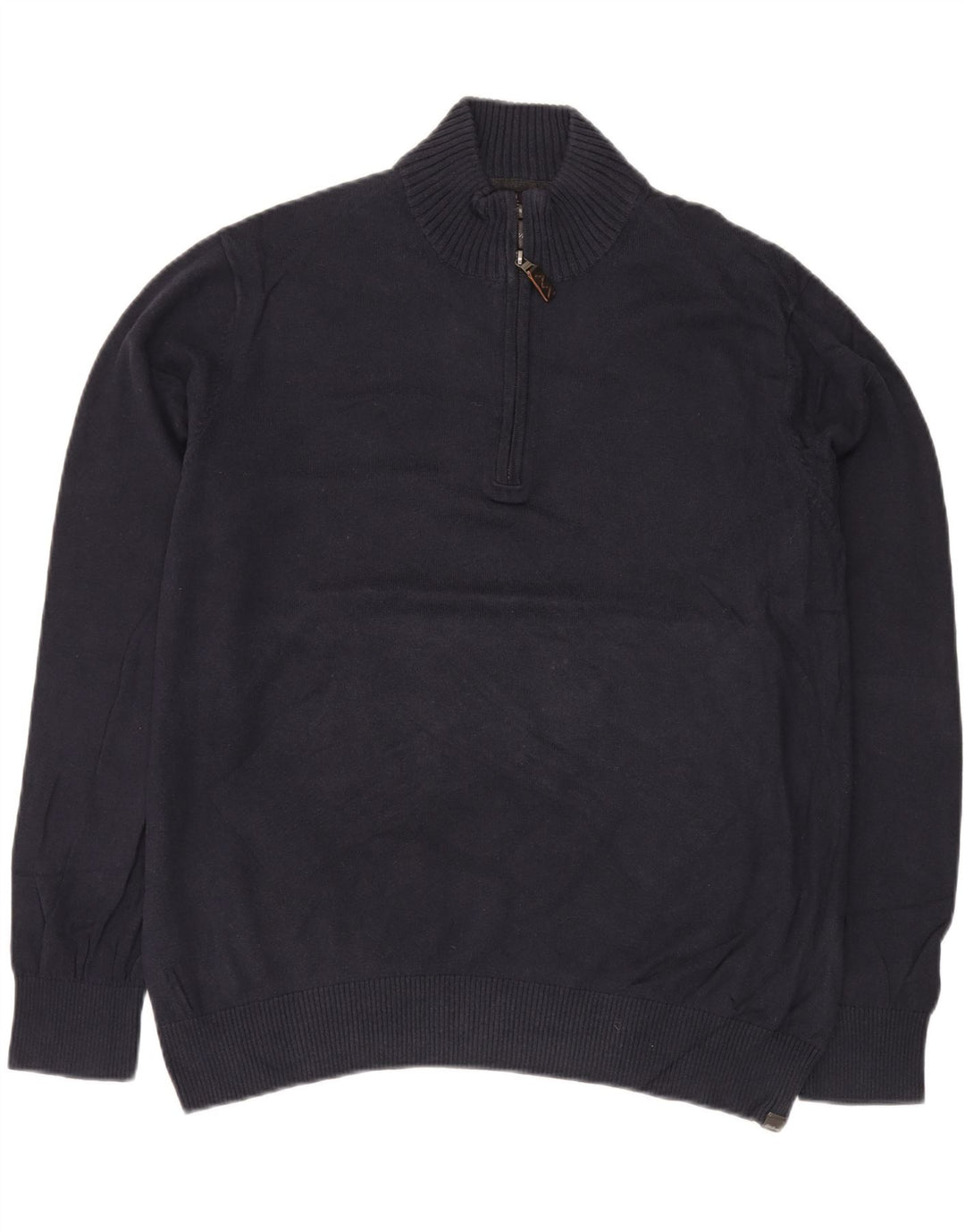 EDDIE BAUER Męski sweter zapinany na zamek XL, granatowy, bawełniany