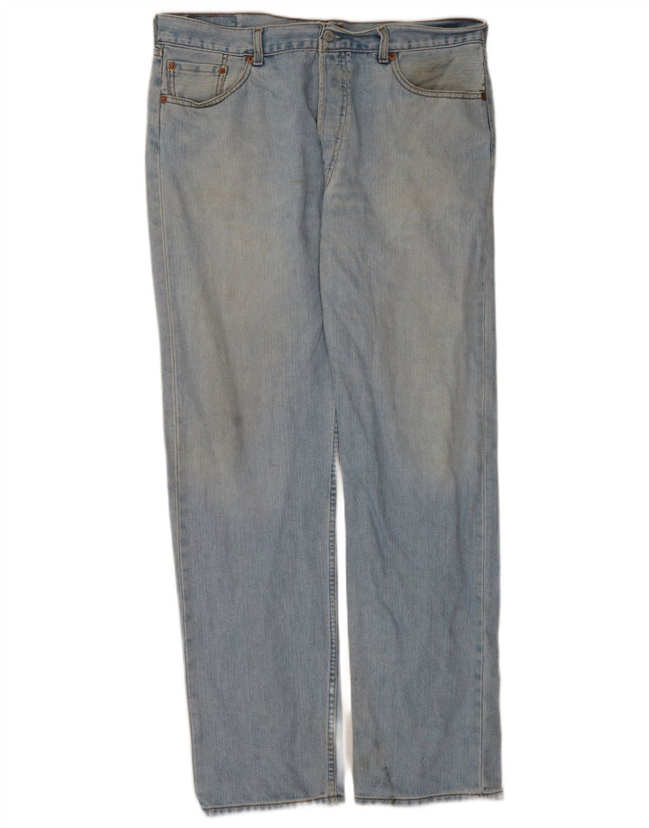 Męskie jeansy Levi's 501 Straight W38 L34 Niebieskie bawełniane