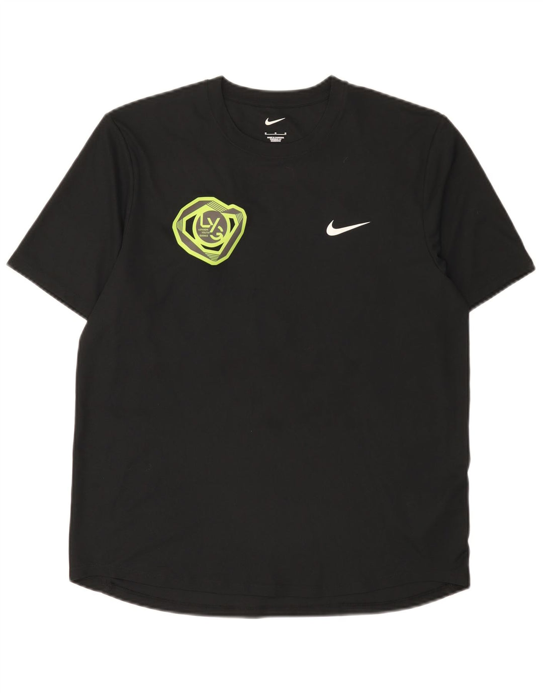 Męski T-shirt z grafiką Nike, średni czarny poliester