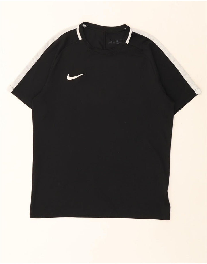 Damski T-shirt NIKE Dri Fit Top UK 16, duży czarny poliester z blokami kolorów
