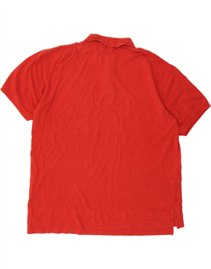 EDDIE BAUER Mens Polo Shirt XL Red Cotton Vintage Eddie Bauer and Second-Hand Eddie Bauer from Messina Hembry 